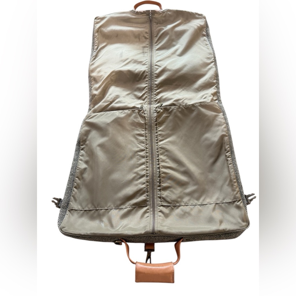 Vintage Hartmann Tweed and Leather Garment Bag